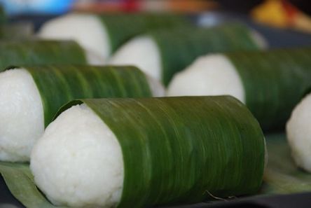 バナナの餅包み焼き